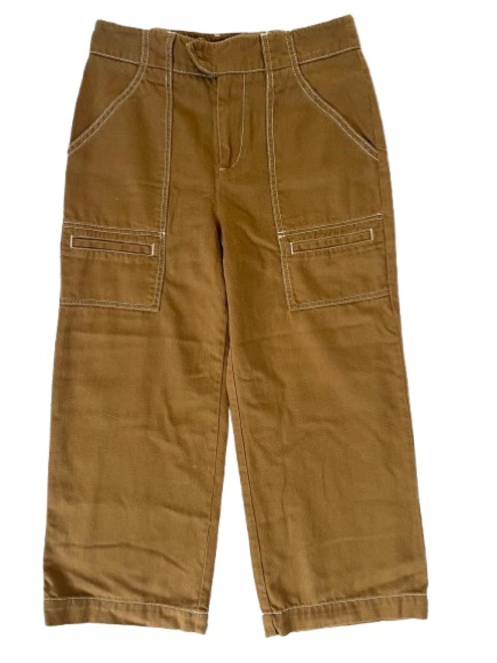 Anthropologie Tan Wide Leg Cargo Capris. Size 2